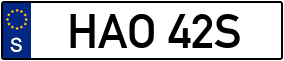 Trailer License Plate